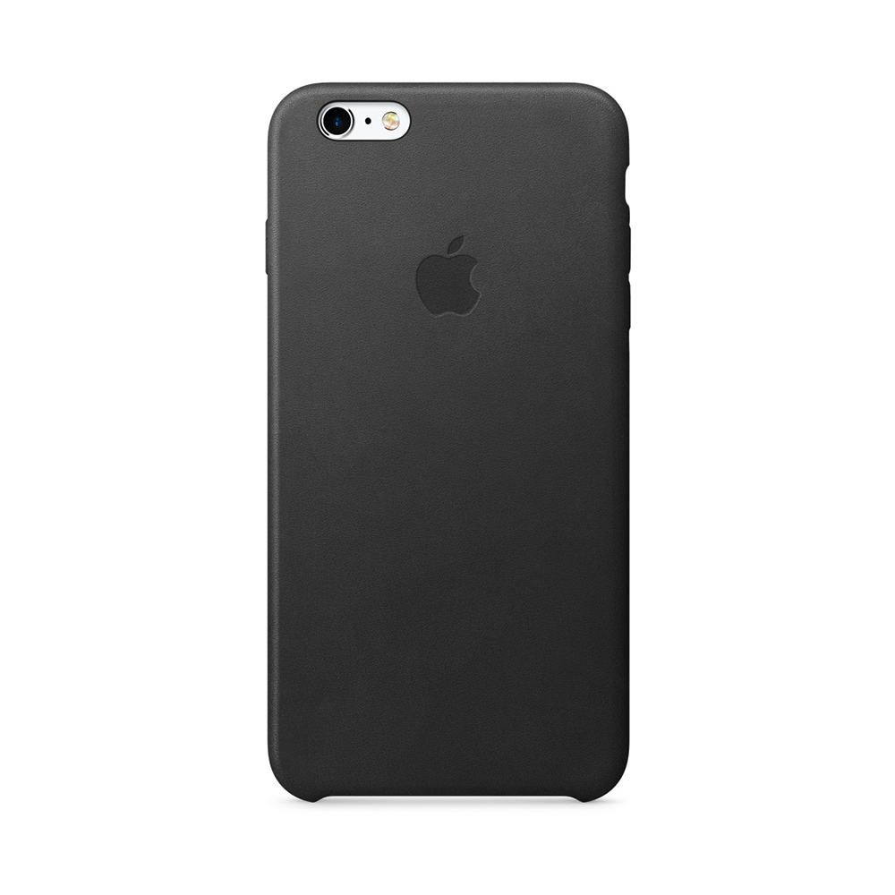 Apple 原廠 iPhone6 Plus / 6S Plus case 適用 皮革保護套(黑色-盒裝)單色