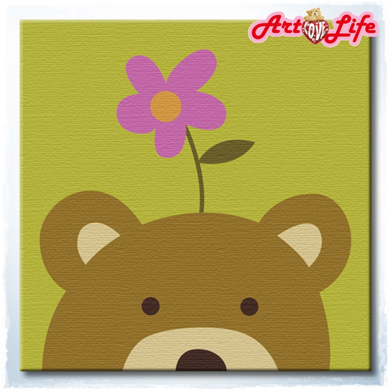 ArtLife藝術生活【22010】 動物連連看系列 <小熊>_ DIY 數字 油畫 彩繪