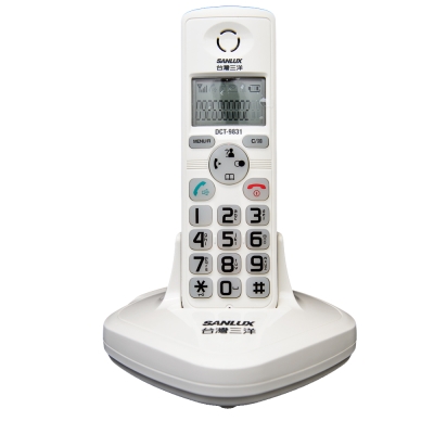 【台灣三洋】SANLUX 數位DECT無線電話 DCT-9831白色