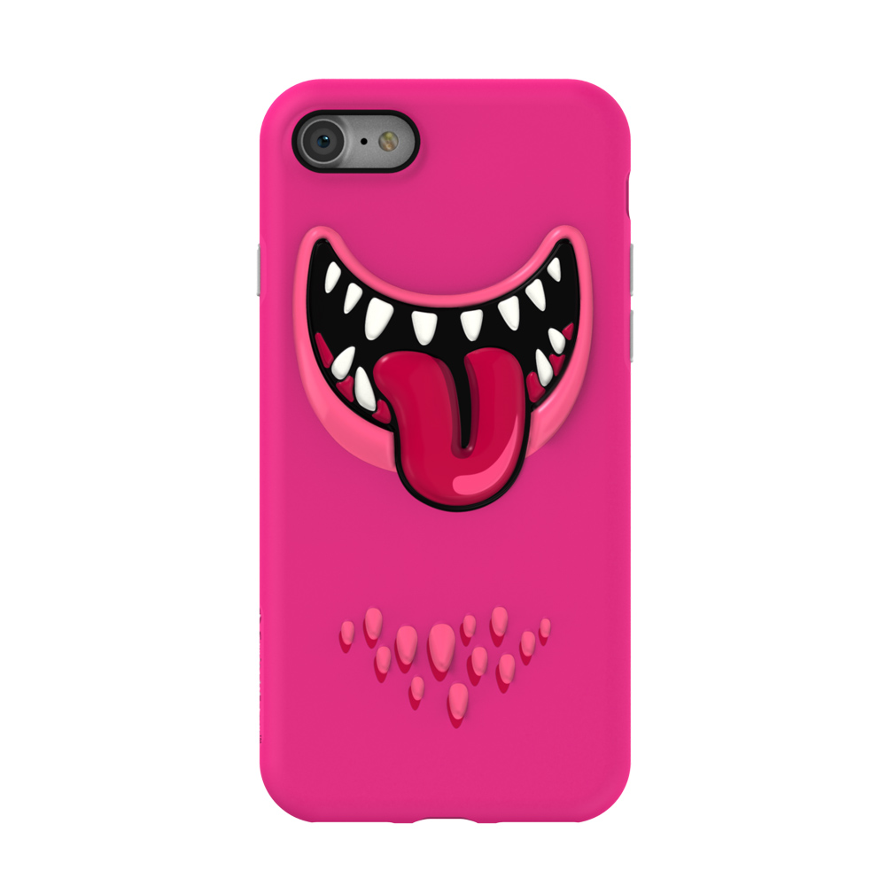 SwitchEasy Monsters iPhone 7 笑臉怪獸保護套-粉皮