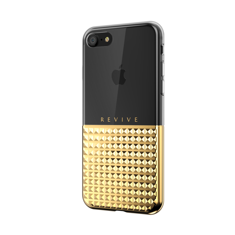 SwitchEasy Revive iPhone 7 3D鑽石紋吸震保護套-金色
