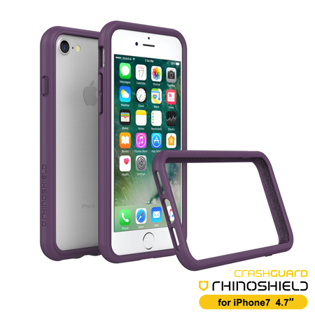 RHINO SHIELD犀牛盾iPhone7 4.7吋 科技緩衝材質耐衝擊邊框殼-紫