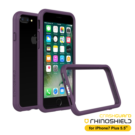 RHINO SHIELD犀牛盾iPhone7 Plus 5.5吋 科技緩衝材質耐衝擊邊框殼-紫