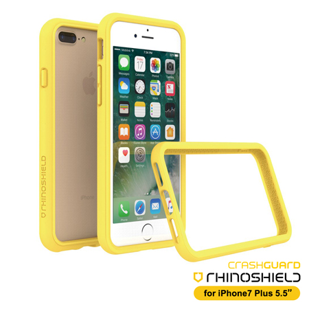 RHINO SHIELD犀牛盾iPhone7 Plus 5.5吋 科技緩衝材質耐衝擊邊框殼-黃