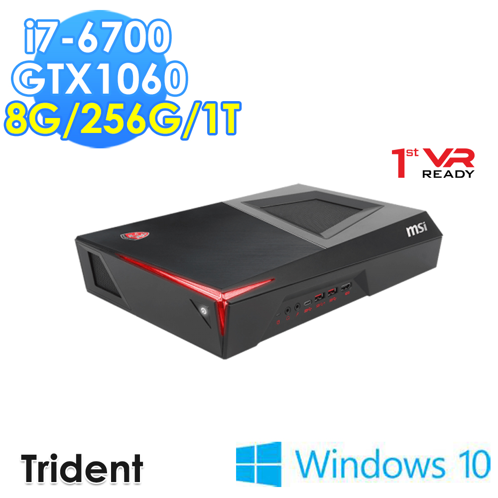 msi微星 Trident-012TW i7-6700 GTX1060 WIN10 電競桌機