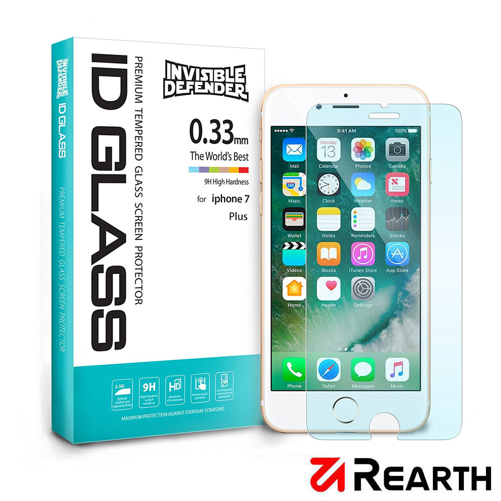 Rearth Apple iPhone 7 Plus(0.33mm) 強化玻璃螢幕保護貼透明