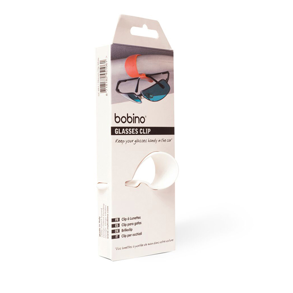 bobino收納3C小物-隨身眼鏡夾扣-白色