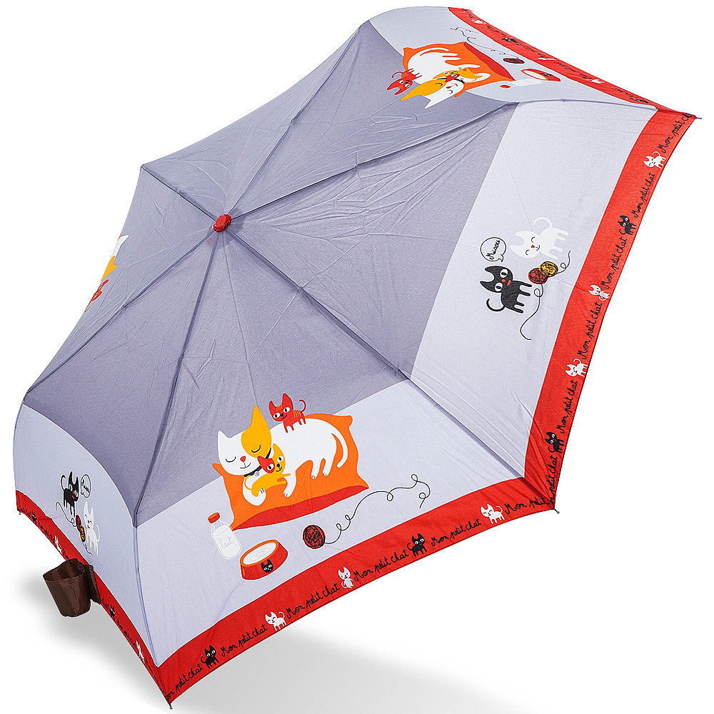 【rainstory】貓咪家族抗UV輕細口紅傘