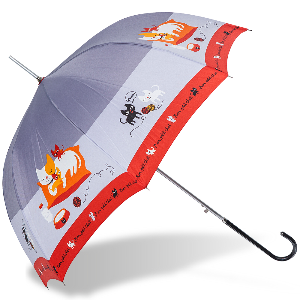 【rainstory】貓咪家族抗UV自動開直骨傘