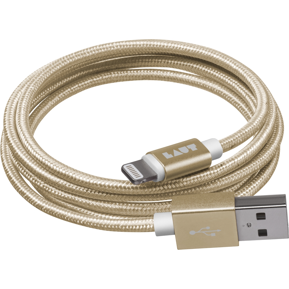 LAUT MFI USB2.0 1.2M硬式傳輸串流線金