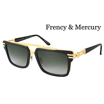 【Frency&Mercury 太陽眼鏡】Normandy-ABG 品牌年度主打新款(金x黑框/漸層灰鏡面)