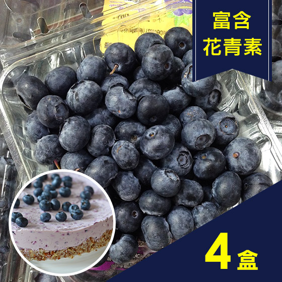 好原味：有機藍莓4盒 • 富含花青素，適合多種料理(免運宅配)