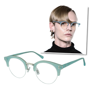 【GENTLE MONSTER 光學眼鏡】PAVANA-MT1-潮流眉框款 (綠色透明半框)