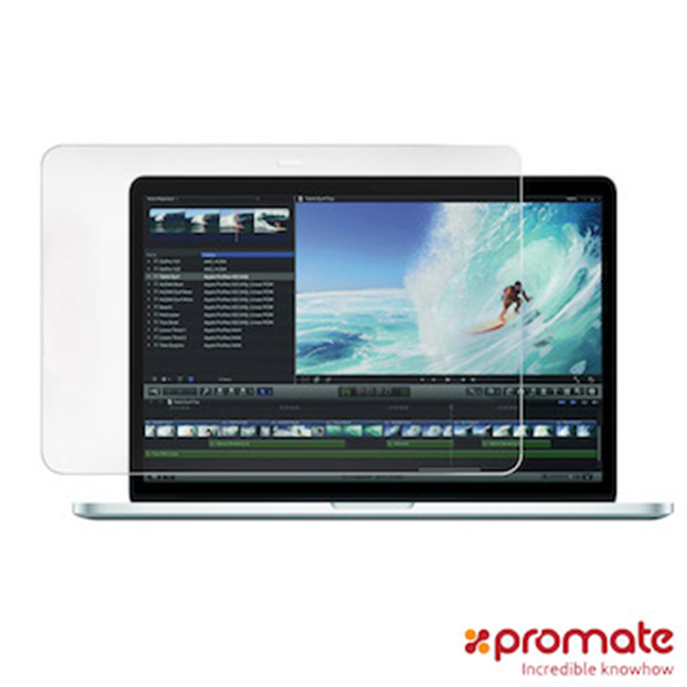 Promate Apple Macbook Pro Retina 13 抗反光螢幕保護貼透明