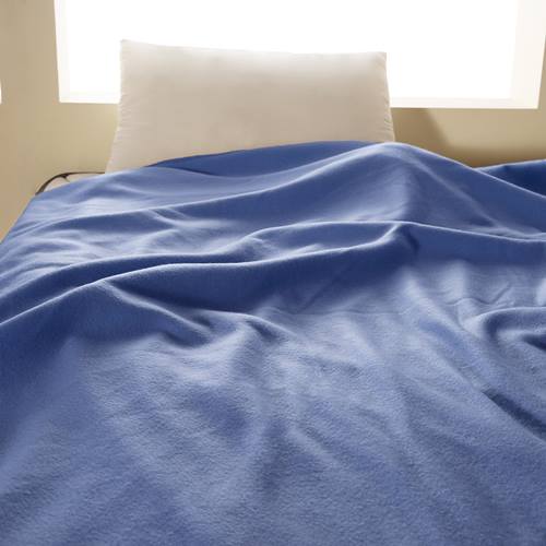 【HomeBeauty】輕柔珍珠刷毛絨毯1入-150x180cm-蔚藍色