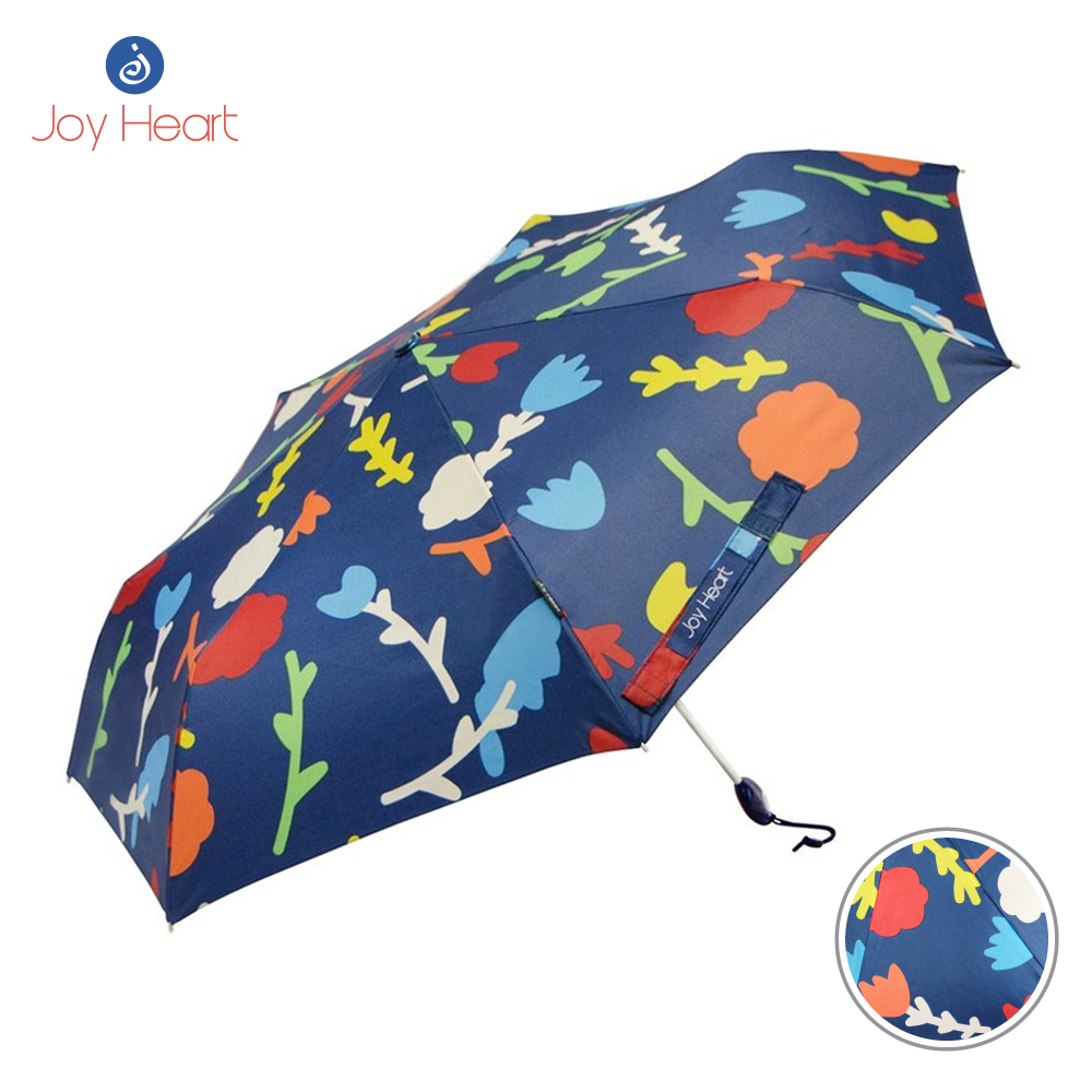 Joy Heart 品牌自動晴雨傘 - 手繪花藍
