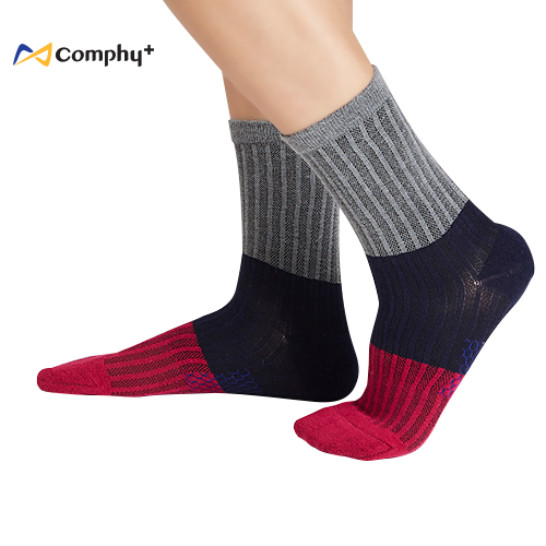 【Comphy +】三色透氣休閒三分襪 2 雙組（灰）- 除臭 抑菌 吸濕排汗更舒服