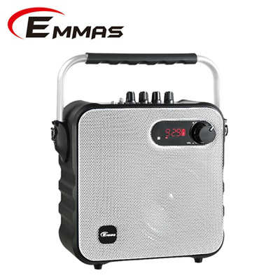 EMMAS 移動式藍芽喇叭/教學無線麥克風 (T-58)白色