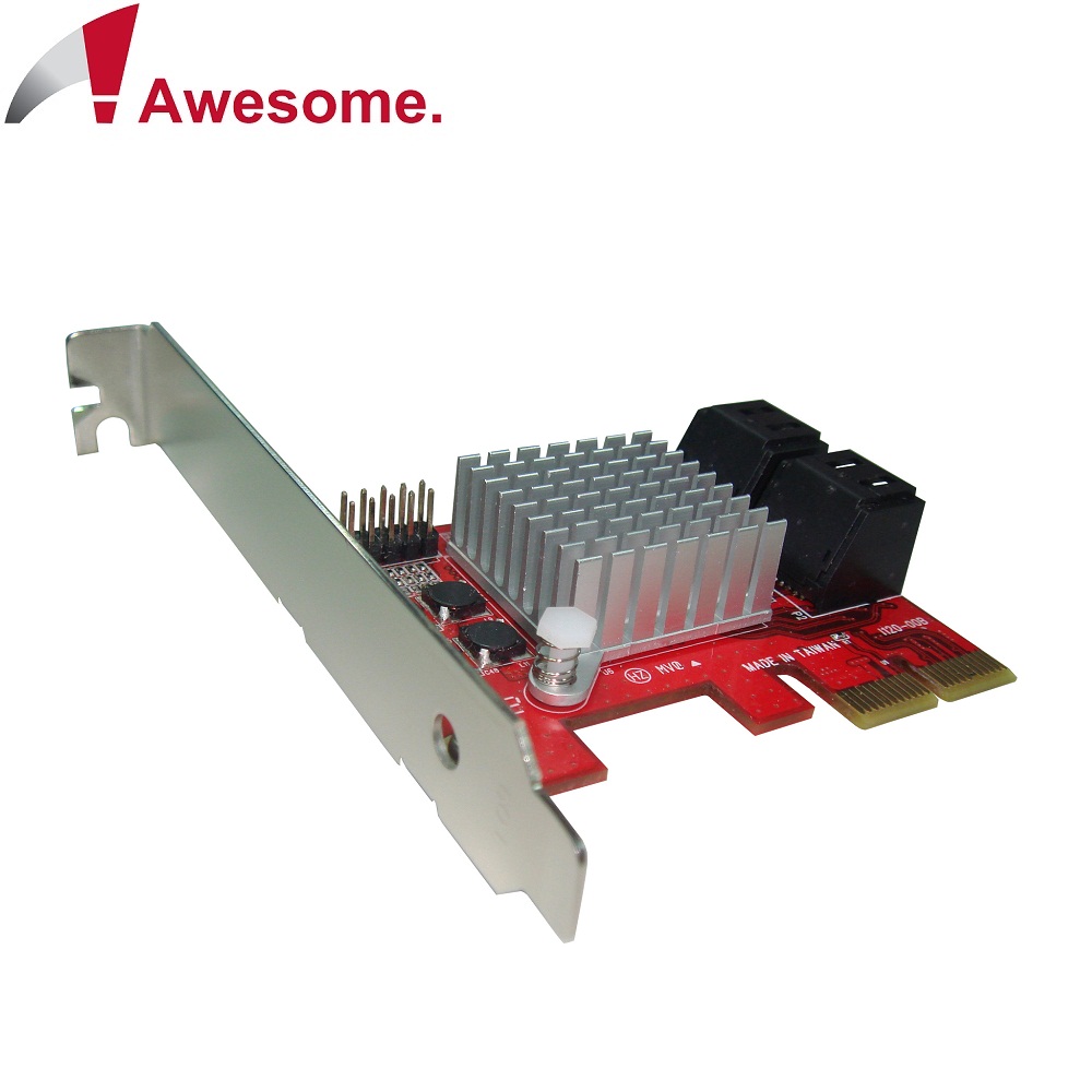 Awesome PCIe 2.0x4埠AHCI SATAIII 6.0擴充卡－AWD-PE-120