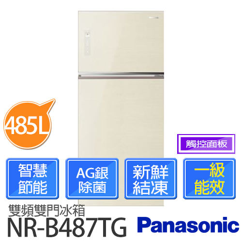 Panasonic 國際牌 NR-B487TG 485公升智慧節能變頻雙門冰箱