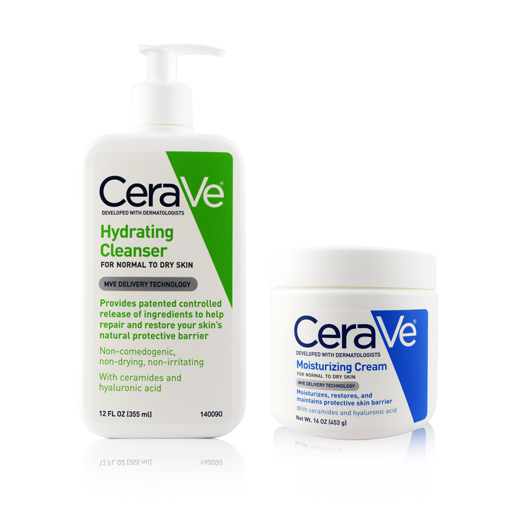 CeraVe 絲若膚 保濕潔膚露 355ml + 保濕乳霜 453g