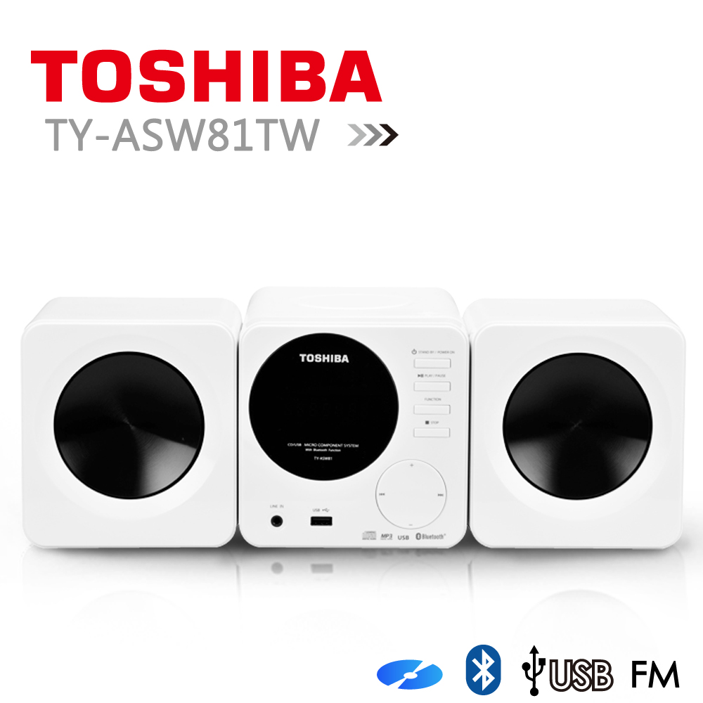 【TOSHIBA】CD/MP3/USB/藍芽組合音響 (TY-ASW81TW)