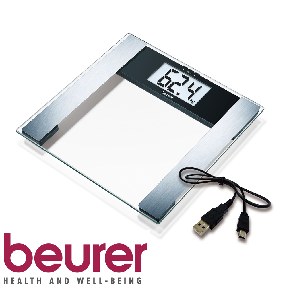 德國博依beurer-電腦傳輸體脂計BF480 (透明色)