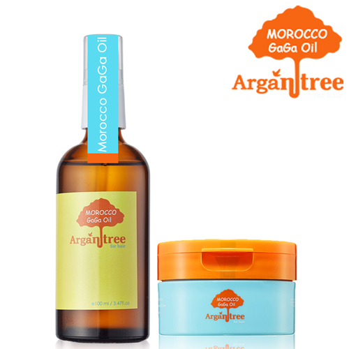 Morocco GaGa Oil 摩洛哥護髮專科堅果油100ml+滋養護髮膜100ml(多款可選)輕浪漫
