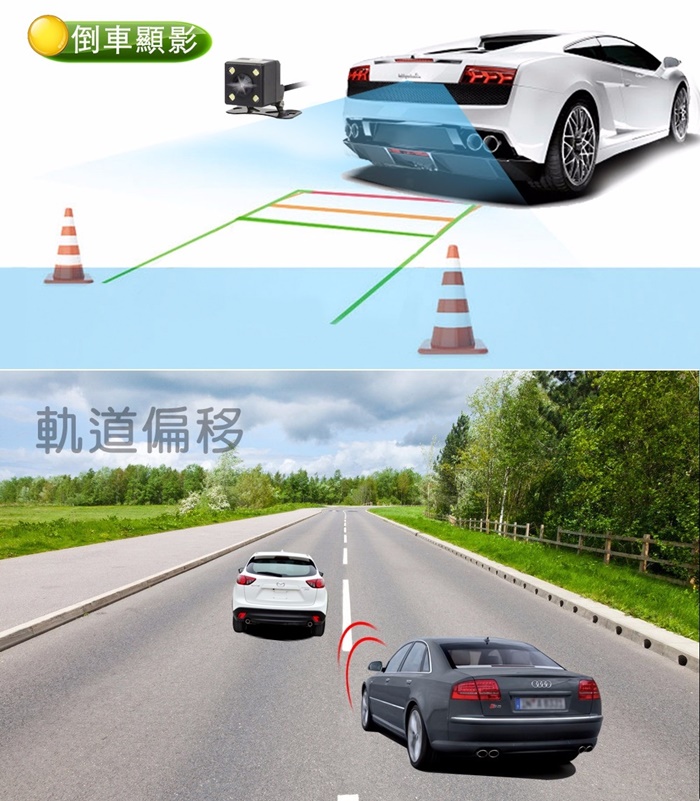 CORAL T3i GPS 倒車顯影 IPS 4.3吋 車道偏移 前車預警 測速 電子羅盤 1080P