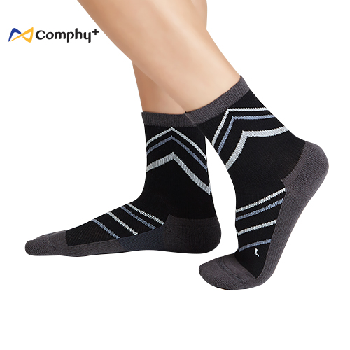 【Comphy +】箭頭三分襪 M 號（黑）- 除臭 抑菌 吸濕排汗更舒服