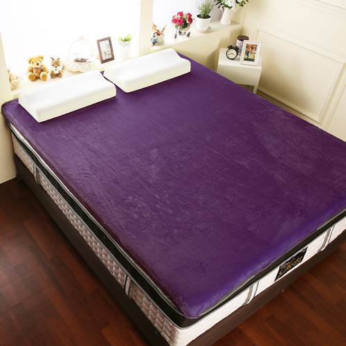 【契斯特】12公分新法蘭絨舒適記憶床墊-雙人5尺-紫羅蘭