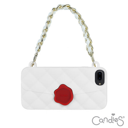 Candies-經典晚宴包(白)-iPhone 7 Plus 5.5吋(送玻璃保護貼)