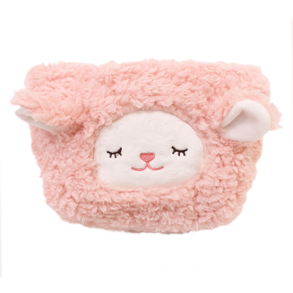 【U】Kanaii Boom - 暖羊羊隨身收納包(三色可選) - 粉色