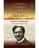 John Solilo: Umoya Wembongi Collected Poems 1922-1935