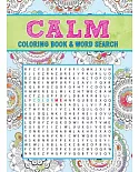 Calm Coloring Book & Word Search