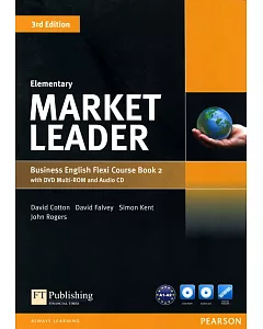 Market Leader 3/e (Elementary) Flexi Course Book 2 with DVD-ROM/1片 and Audio CD/1片