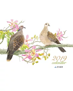 2019愛智圖書鳥月曆(騎馬釘版)