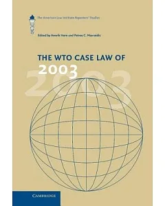 The Wto Case Law 2003