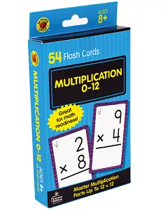 Multiplication 0 to 12 Learning Cards
