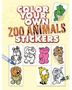 Color Your Own Zoo Animals Stickers