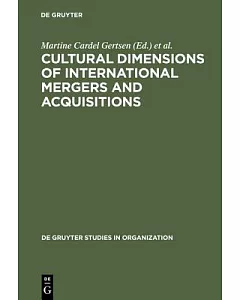 Cultural Dimensions of International Mergers and Acquisitions