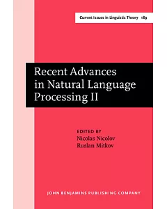 Recent Advances in Natural Language Processing II: Selected Papers from Ranlp’97