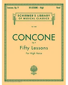 G. concone Op. 9: Fifty Lessons for the Voice