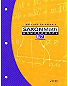 Saxon Math Homeschool 8/7 with Prealgebra: Tests and Worksheets