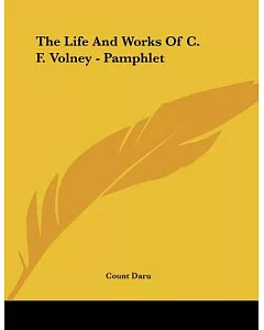 The Life and Works of C. F. Volney
