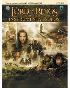 The Lord of the Rings, Instrumental Solos: The Motion Picture Trilogy, Viola Removable Part/ Piano Accompaniment, Level 2-3