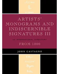 Artists’ Monograms and Indiscernible Signatures III: An International Directory From 1800