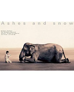 Ashes and Snow Mexico Boy Reading to Elephant Poster