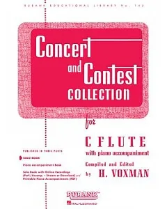 Concert and Contest Collection: C Flute - Solo Part- with Piano Accompaniment