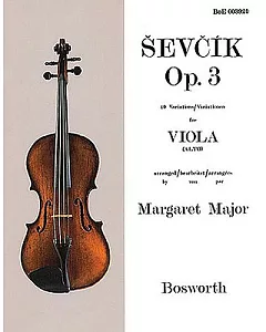 Sevcik Op. 3: 40 Variations / Variationen for Viola (Alto)
